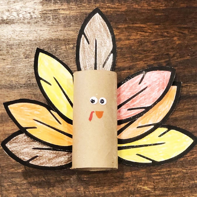Image for Thanksgiving Turkey Feathers Craft
