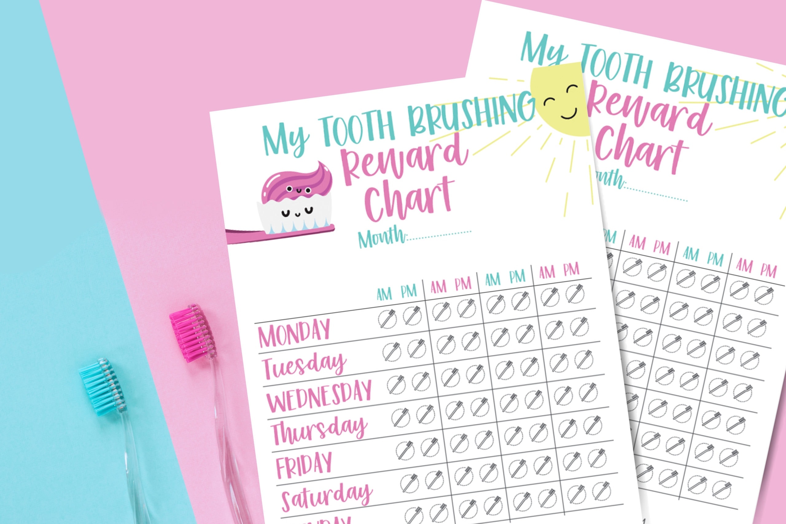 Toothbrush Chart For Toddlers