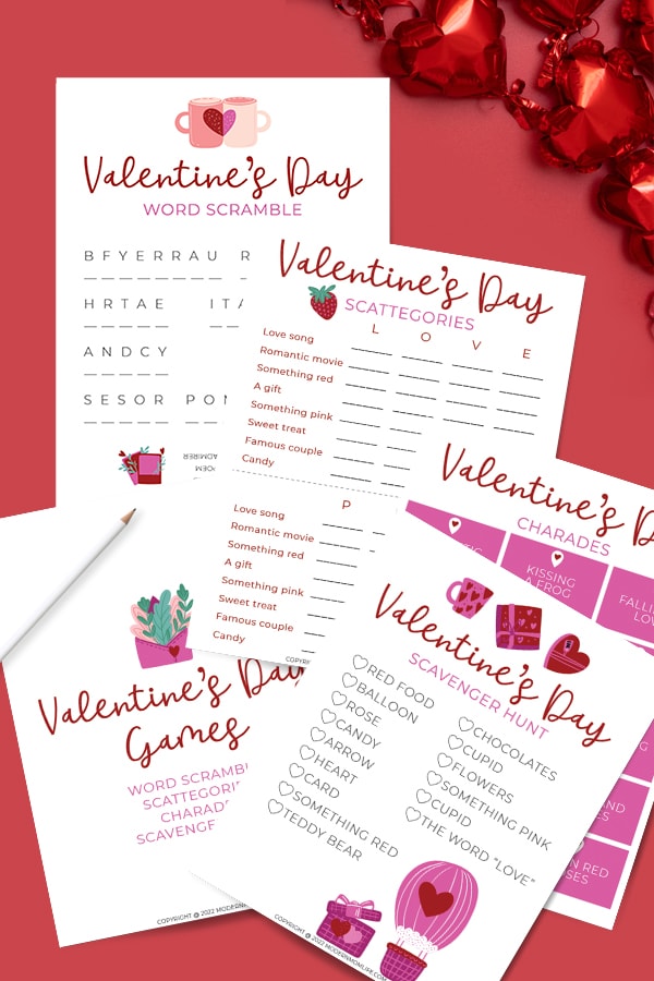 Free Valentine Game Printables