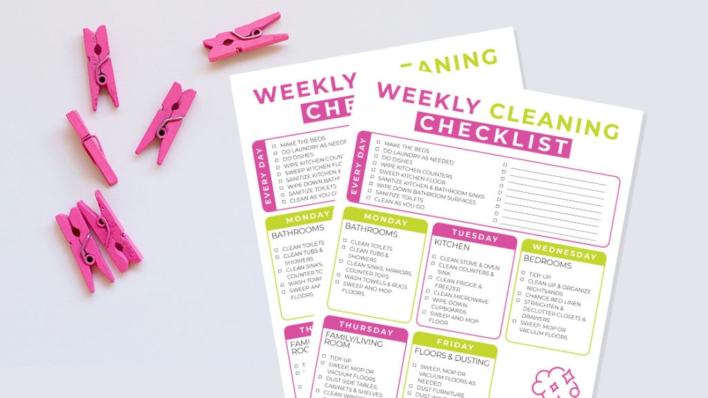 Weekly Cleaning Checklist
