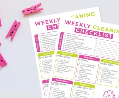 Weekly Cleaning Checklist