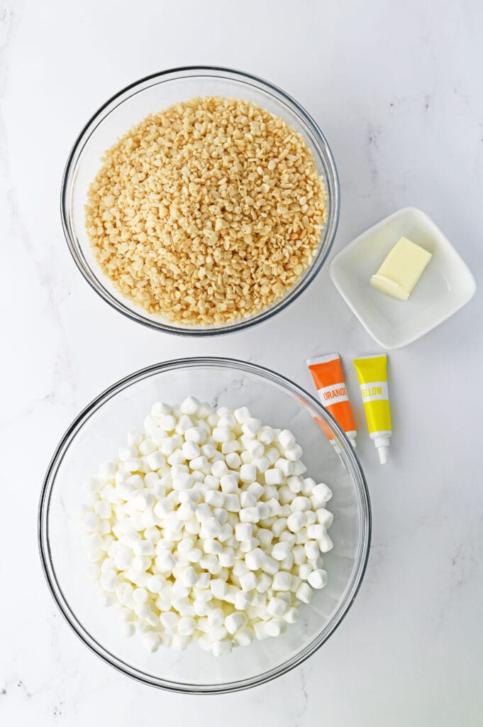 Candy Corn Rice Krispie Treats