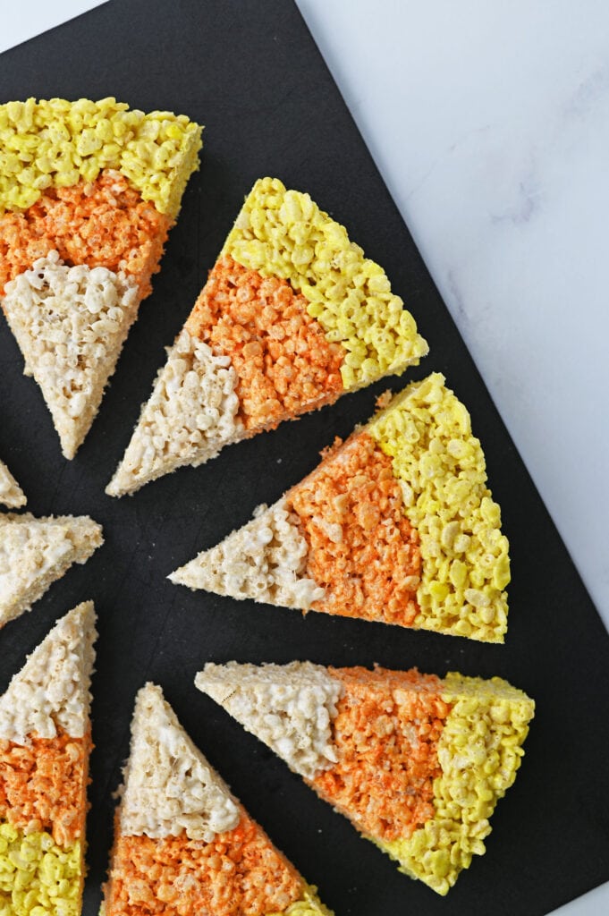 Candy Corn Krispie Treats