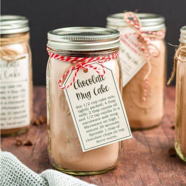 Image for Chocolate Mug Cake Gift Printable & Recipe