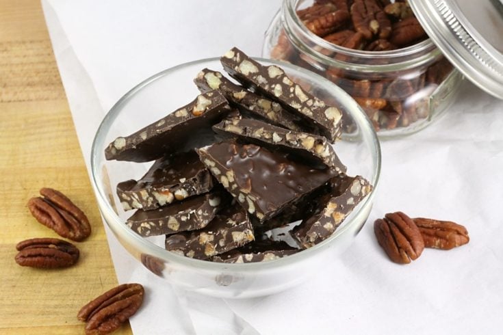 Image for Dark Chocolate Pecan Toffee Bark