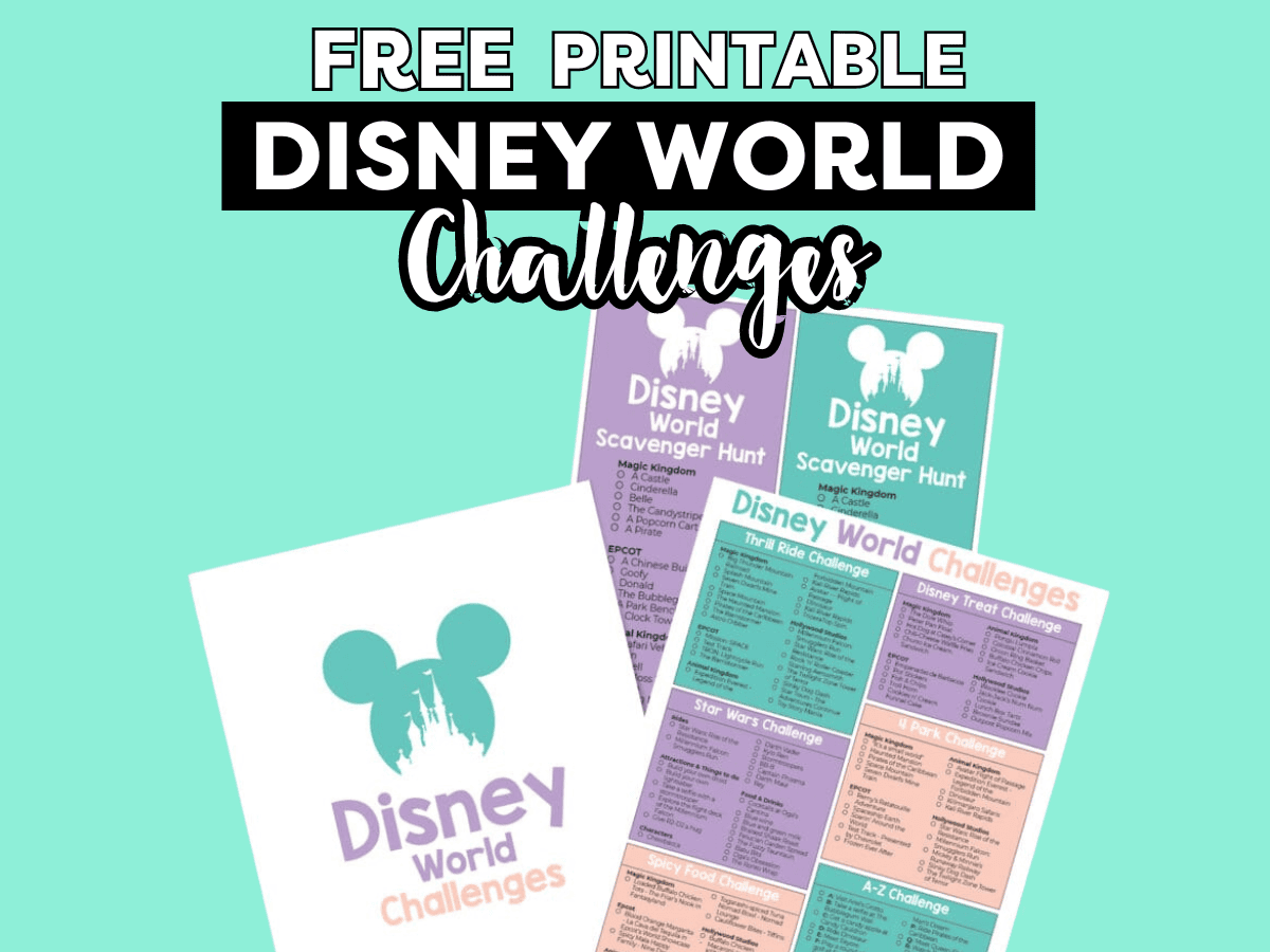 Free Printable Disney World Challenges You Must Do - Modern Mom Life for Free Printable Disney Scavenger Hunt