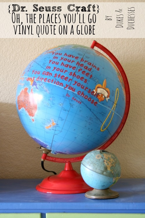 Image for Dr. Seuss Craft : Quote on a Globe