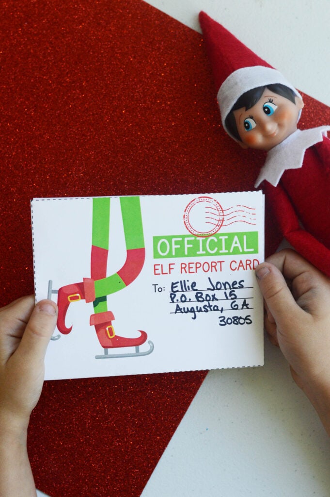 Elf on the Shelf Report Card