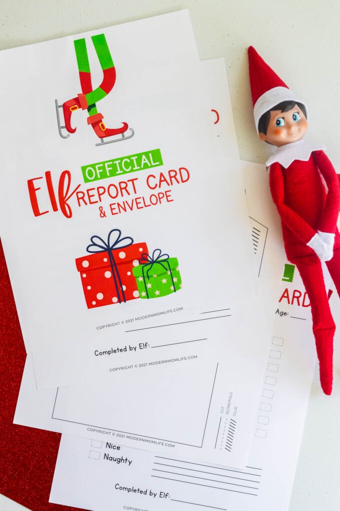 Elf on the Shelf Report Card
