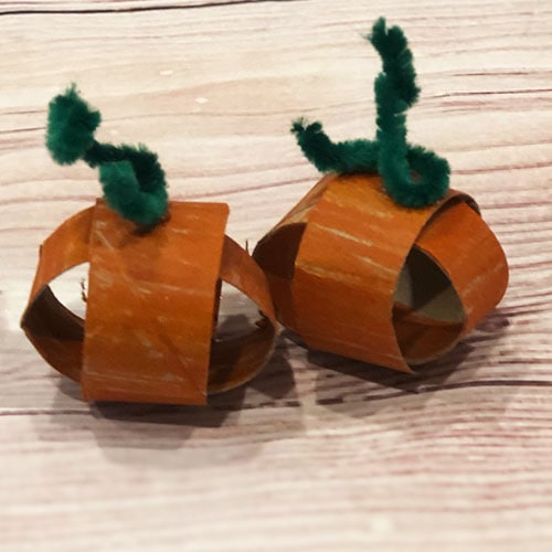 Image for Paper Towel Tube Pumpkin Craft for Toddlers 