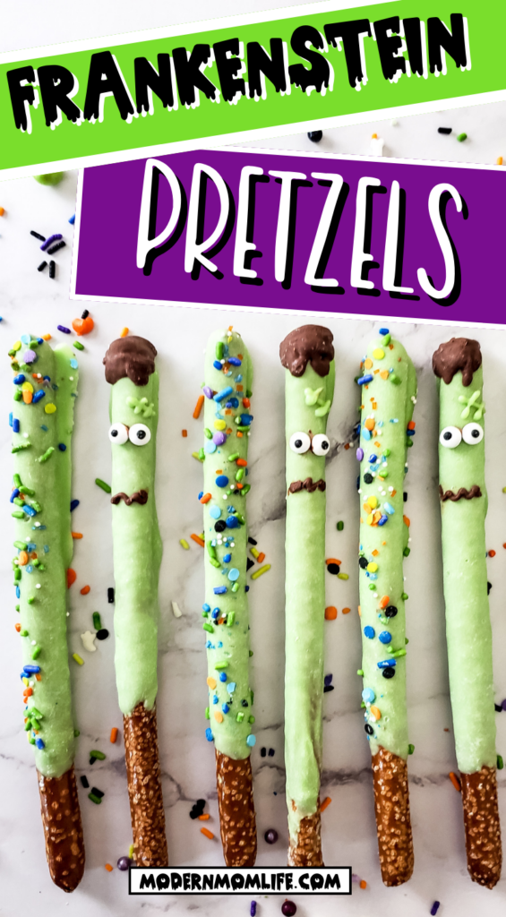 frankenstein pretzels