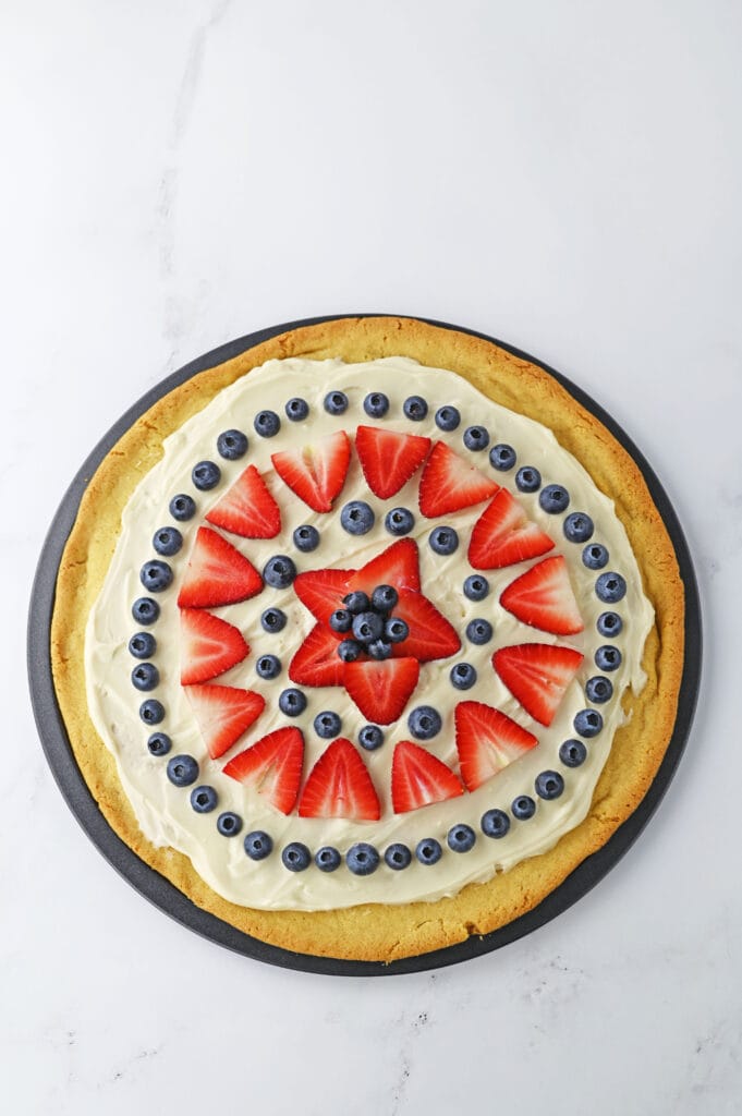 4th of July fruit pizza