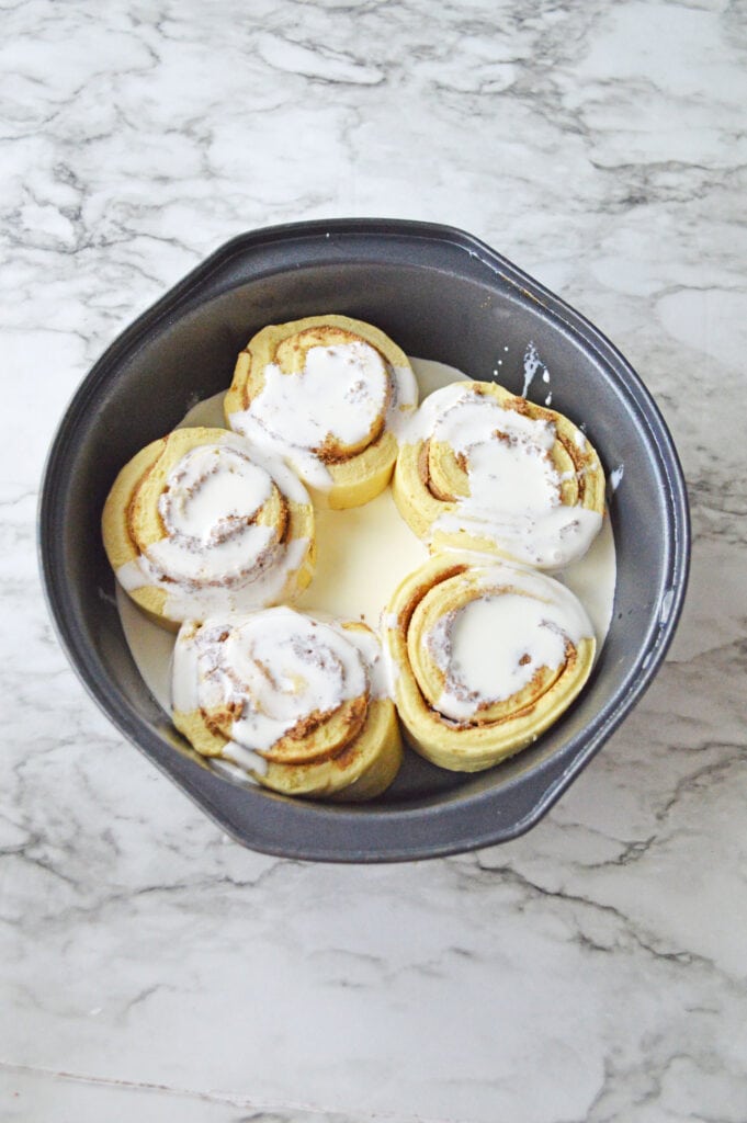 icing on cinnamon rolls