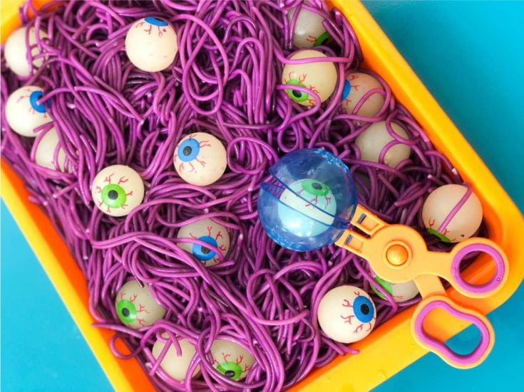 Image for Spaghetti & Eyeball Halloween Sensory Bin