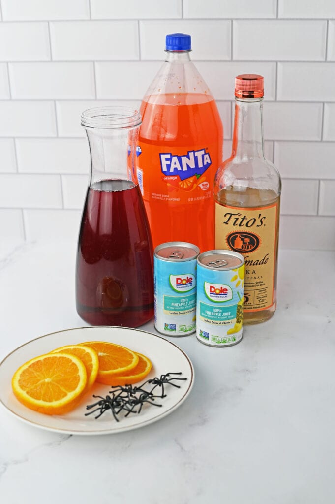 Red Halloween Punch ingredients