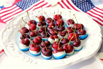 red white blue cherries