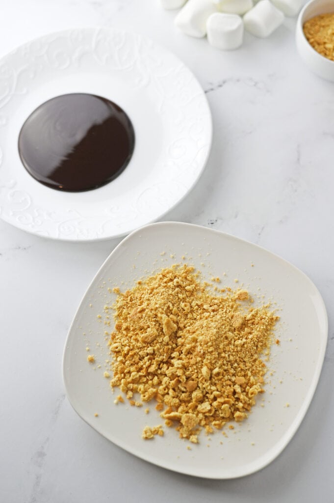 chocolate and graham crackers 