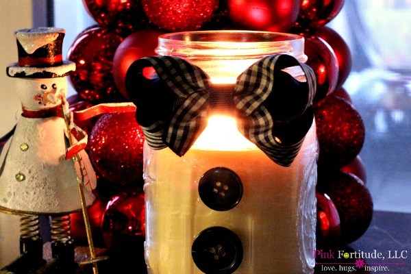 Image for Primitive & Peppermint Snowman Candle DIY