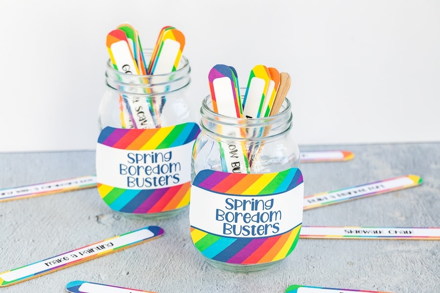 Printable Spring Boredom Busters Jar - Modern Mom Life