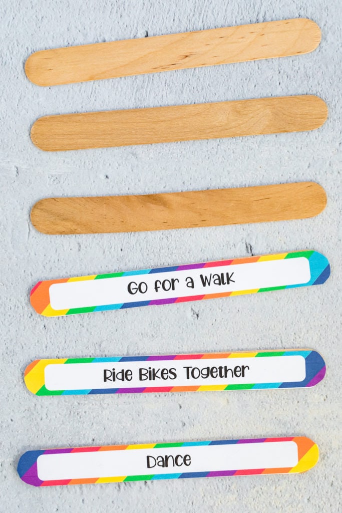 boredom buster jar supplies