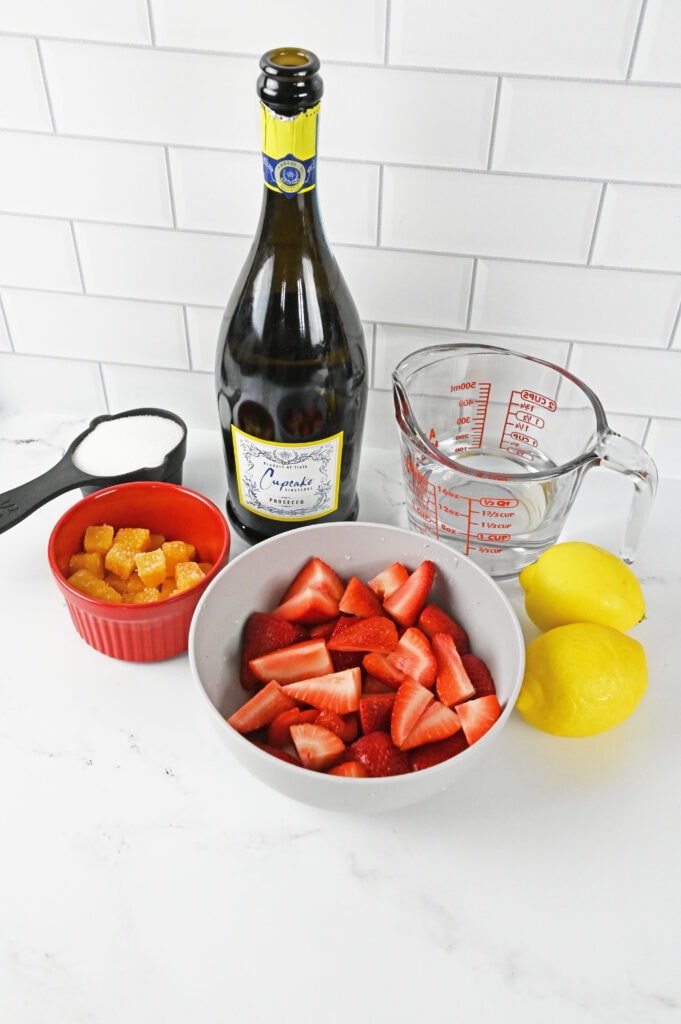 Strawberry Passion Fruit Lemonata ingredients